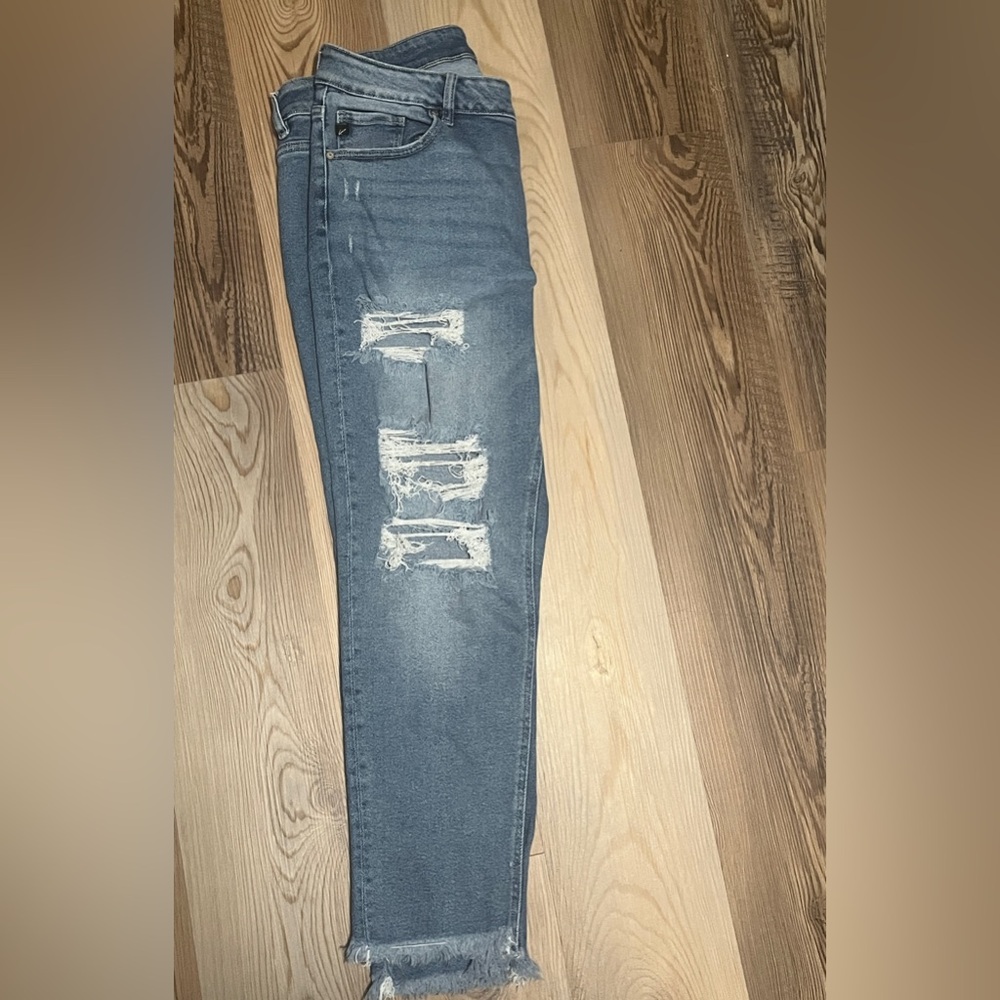 KanCan Light Blue Straight Leg Jeans - Picture 4 of 5
